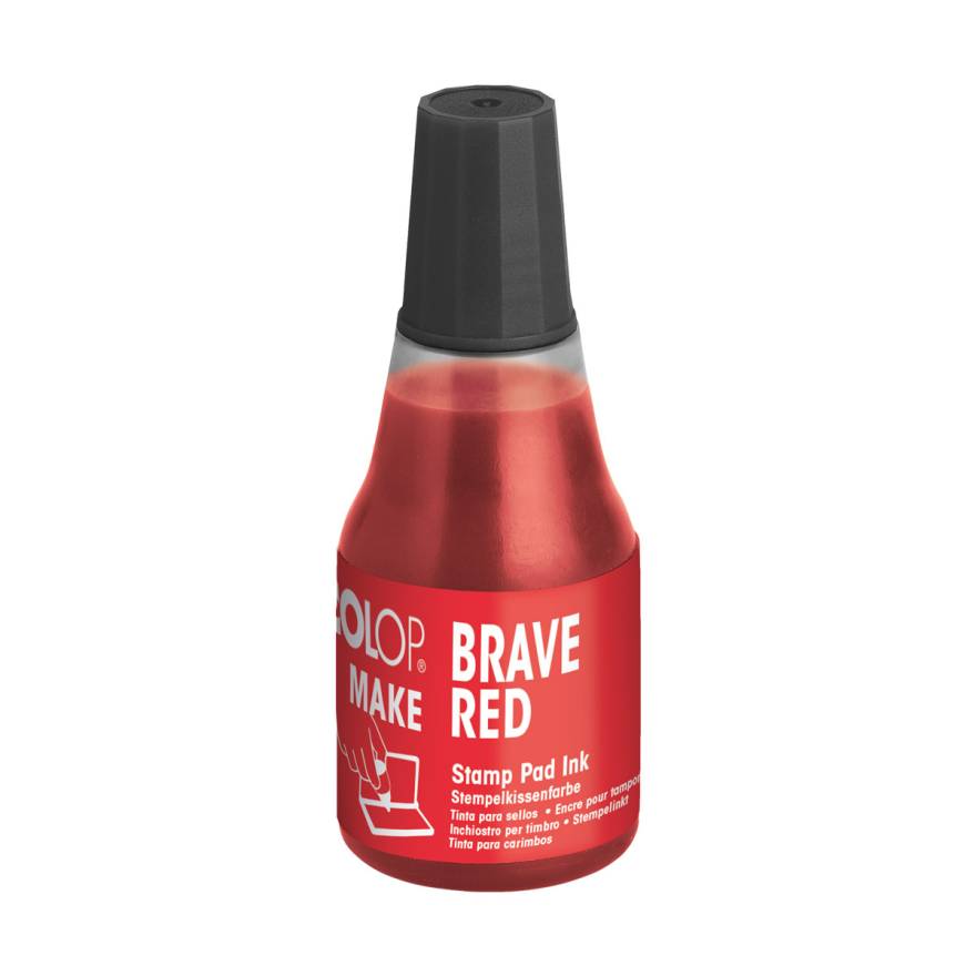 COLOP Make Nachfülltinte - brave red - 25ml