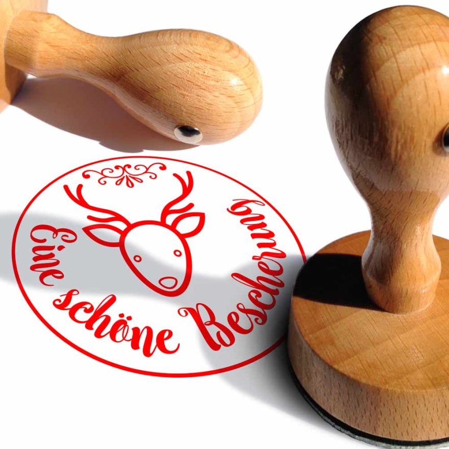 Motivstempel Weihnachten Eine schöne Bescheerung Motivstempel Weihnachten Eine schöne Bescheerung